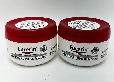 Eucerin Moisturizing Creme Extremely Dry Compromised Skin 4 Oz Each LOT Of 2 • $11.97