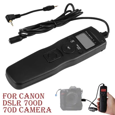 For Canon DSLR 700D 70D Camera Remote Timer Shutter Time Lapse Intervalometer UK • £14.79