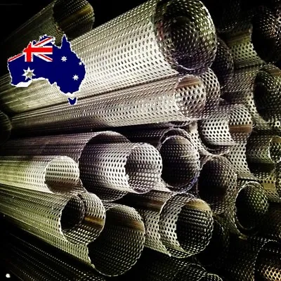 Stainless Steel  Perforated Tube;  Various Sizze 1  To 4  Exhaust Pipe Sydney  • $30