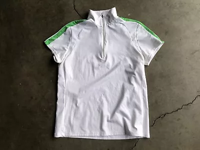 RLX Ralph Lauren Cycling Jersey Shirt Sz Large White Green • $25