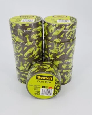 $22 • Buy Scotch Duct Tape. Dinosaur Design. 1.88” X 10 Yard. Lot Of 9 New