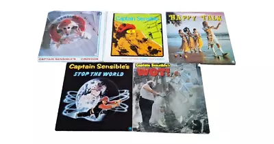 Job Lot X5 Captain Sensible Of The Damned UK45 Solo 7  Punk Vinyl Singles • £12.99