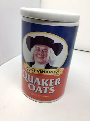Vintage Quaker Oats Cookie Jar With Lid 120th Anniversary Limited Edition  • $55