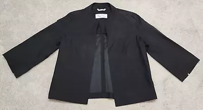 MAX MARA Short Length No Collar Jacket Black Size 2/M • $29.99