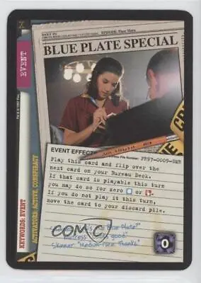 1997 The X-Files Collectible Card Game Assorted Promos Blue Plate Special 0u9k • $3.42