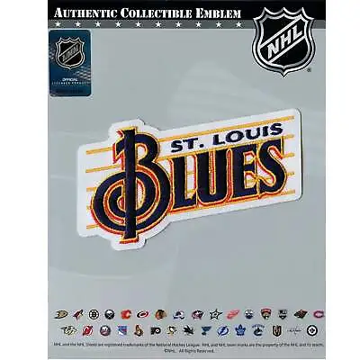 $15.99 • Buy Official St. Louis Blues Jersey Retro Music Notes Team Logo Embroidered Patch