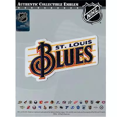 Official St. Louis Blues Jersey Retro Music Notes Team Logo Embroidered Patch • $15.99