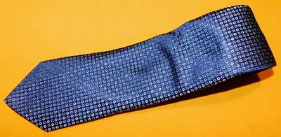 Zara Man Made In Italy Blue/light Blue Dots Motif Tie - Nwt - Designer Ties. • $39.99