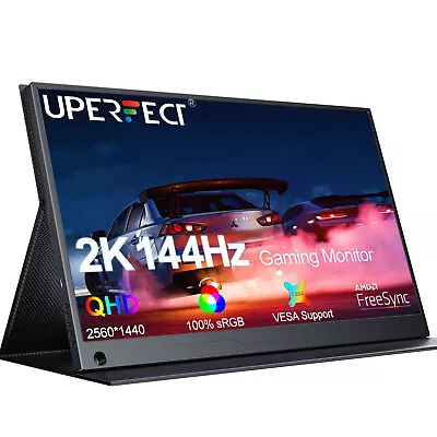 UPERFECT 2K 144Hz Monitor 17.3  2560x1440 USB-C HDMI Gaming Monitor W/Speakers • $299