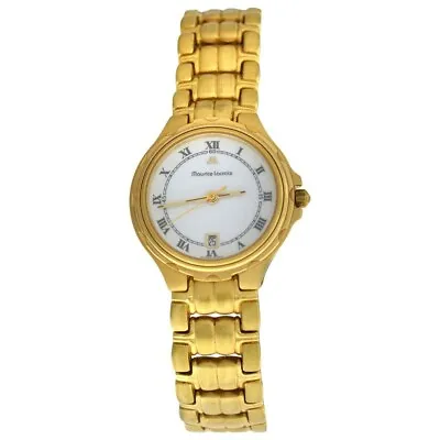 Maurice Lacroix 79514 Gold Electroplated Stainless Steel Watch Swiss Made 26mm • £99