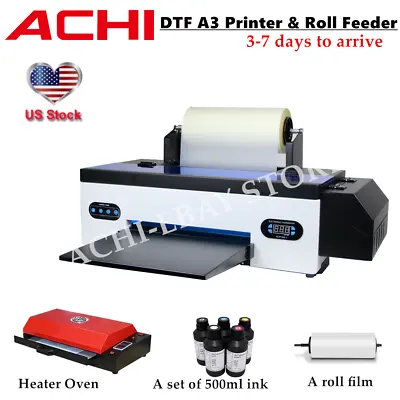 A3 DTF Printer Direct To Film T-shirt DIY Printer Heater Oven &Film &INK US New • $2599