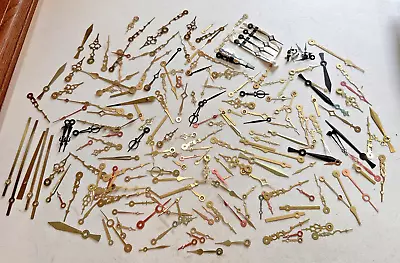 220+ Vintage Clock Hands Metal Brass & Black Huge Lot Assorted Sizes AS IS PARTS • $44.99