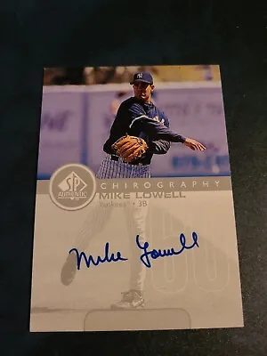 1999 SP Authentic Chirography Mike Lowell #ML Auto - Yankees • $7.99