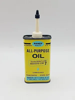 PANEF ALL-PURPOSE OIL TIN VINTAGE OILER CAN ~ 4 Oz. ~ EMPTY MILWAUKEE WISCONSIN  • $14.95