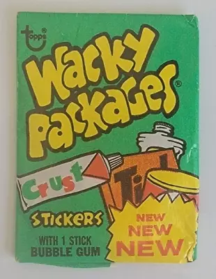 1975 Vintage Wacky Packages Series 12 Unopened Green Pack  @@ Rare @@ • $59.95