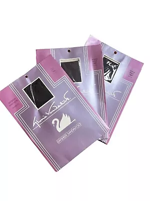 3 Gloria Vanderbilt DaySheer Pantyhose Sz C- Color Off Black X2 Black X1 New • $20
