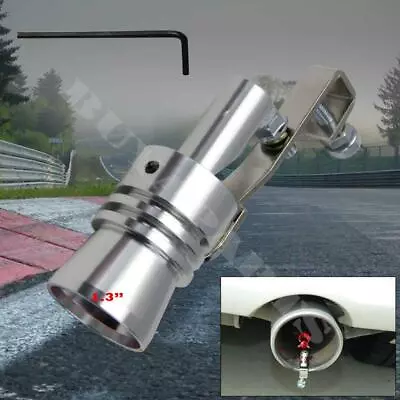 Universal X Large Polished Turbo Sound Exhaust Whistle Blow Off Valve Simulator • $11.49