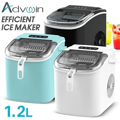 Advwin 12kg/24hr Portable Commercial Ice Maker Machine Countertop Ice Cubes Home • $119.90