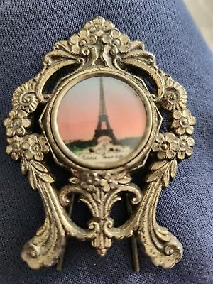 Eiffel Tower Paris Mini Picture Decor On Stand • $15