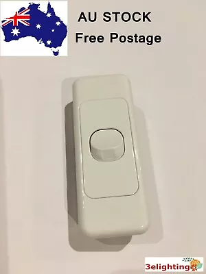 NEW 1 Gang Single Architrave Light Switch White Electrica Narrow Thin Slim SAA • $11.99
