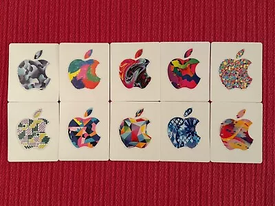 NEW Lot Of 10 Genuine Apple Logo Decal Stickers Abstract Designs • $10.99