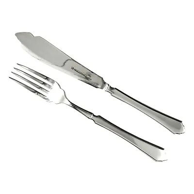 MAPPIN & WEBB Cutlery - PEMBURY Pattern - Fish Knife & Fish Fork (Flat) • £12.99