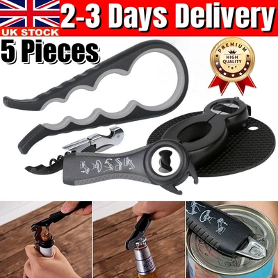 £10.89 • Buy 4/5/6 In 1 Multi Opener, Stainless Steel Manual Jar Opener, Non-Slip Open Sesame