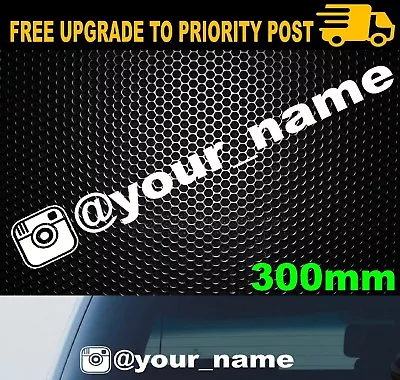 MY INSTAGRAM VINYL DECAL 300mm DECAL STICKER WINDOW CAR 4x4 • $5.99