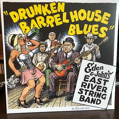 Signed East River String Band Drunken Barrel House Blues R. Crumb Cover Lp Vinyl • $54.99