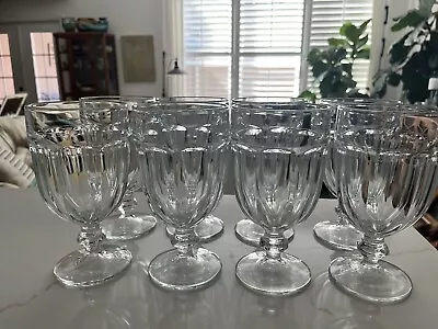 Lot Of 8 Libbey Duratuff Gibraltar Clear 7 In Ice Tea Water Goblet Glasses Set • $39.99