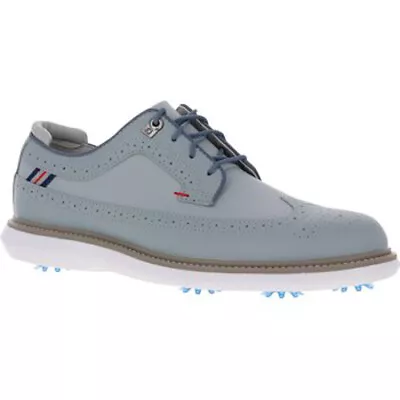 New Men's Footjoy Traditions Shield Tip Golf Shoes - Grey - 57912 • $95