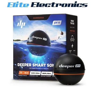 Deeper Smart Sonar PRO Fishfinder Depth Sounder Fish Finder DP1H20S10 • $315