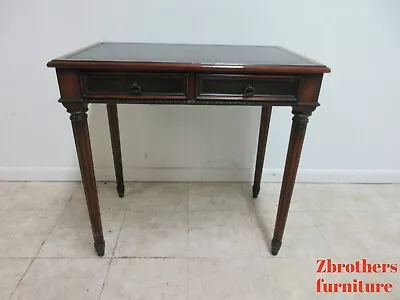 Theodore Alexander Writing Desk Console French Leather Top Ladies • $1699