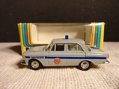 1:43 Ussr Saratov Tantal Moskvitch 412 Police 1990 Rare Color (150) • $170