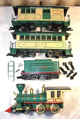 Kalamazoo UP RR #11 Old Time 4-4-0 W/ Overland 85 Coach & Baggage G Scale • $175