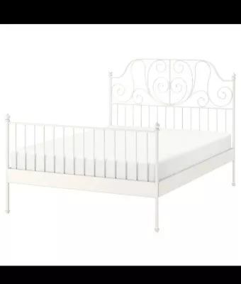 IKEA Leirvik Double Bed Frame (Discontinued) - Used • £40