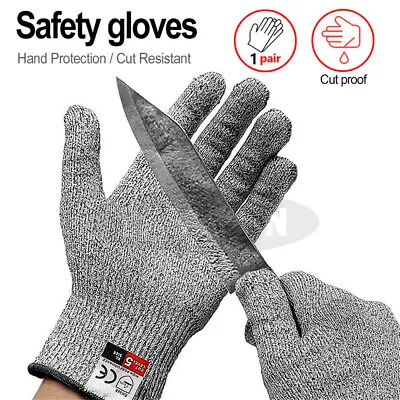 Metal Mesh Cut-Resistant Anti-cut Gloves Protection Gloves Safety Gloves • £5.20