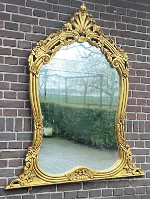 Antique Elegance: 1900s Baroque/Rococo Style Console Mirror • $1250