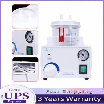 $137.76 • Buy Medical Vacuum Phlegm Portable Quiet Suction Unit Emergency Aspirator Machine!