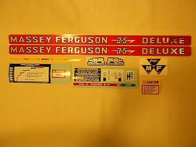 Massey Ferguson 35 Deluxe Decal Set • $39.99