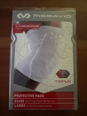 McDavid TEFLX Protective KNEE / ELBOW / SHIN PAD Large White PAIR • $30