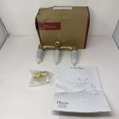 Pfister 01-31XA Bath Tub Shower 8  Inch Fixed Brass 3-Handle Rough In Valve Body • $44.99