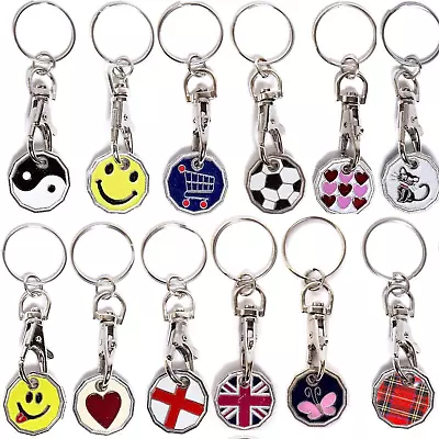 Trolley Shopping Token Key Keyring Ring Coin Cart One Pound Tokens Supermarket • £3.49