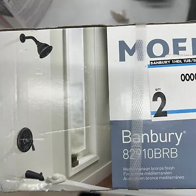 MOEN Banbury /82910BRB Single-Handle Tub & Shower Faucet In Mediterranean Bronze • $68.30