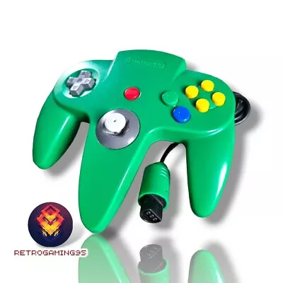 💫 Genuine Nintendo 64 Green N64 Controller - 8/10 Joystick TESTED 💫 • $31.99