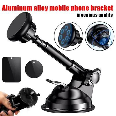 Car Dashboard Windshield Phone Holder Magnetic Telescopic Mount Stand GPS Cradle • $10.99