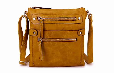 Ladies Cross Body Bag Messenger Large Over Shoulder Satchel Handbag Long Strap • £15.94