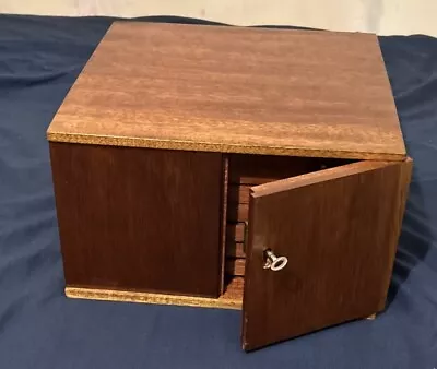 Lovely Mahogany Lockable Coin Cabinet With 7 Draws • £250