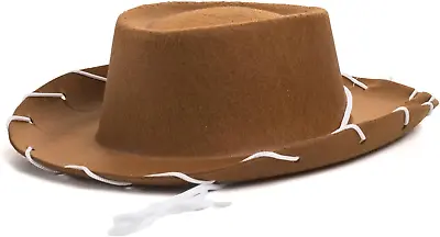 Childrens Brown Felt Cowboy Hat By  By Century Brown Size Small • $23.11