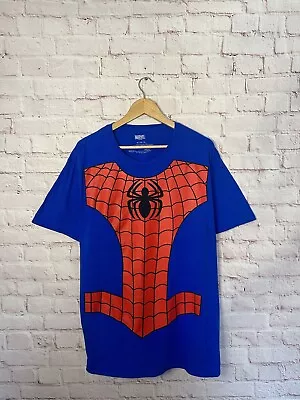Marvel Spiderman T Shirt Graphic Print Bright Colorful Short Sleeve Superhero XL • £9.99